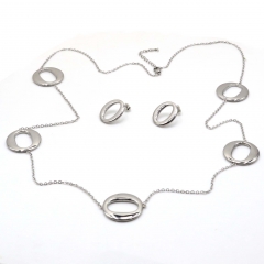 Stainless steel jewelry set Necklace and earrings Wholesale
