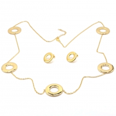 Stainless steel jewelry set Necklace and earrings Wholesale