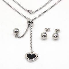 Stainless steel jewelry set Necklace and earrings Wholesale