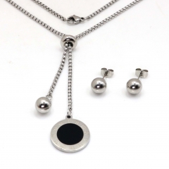 Stainless steel jewelry set Necklace and earrings Wholesale