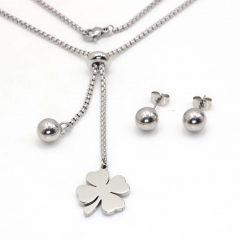 Stainless steel jewelry set Necklace and earrings Wholesale
