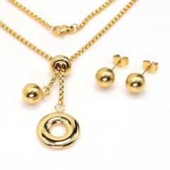 Stainless steel jewelry set Necklace and earrings Wholesale