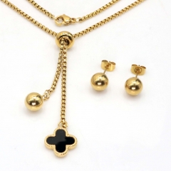 Stainless steel jewelry set Necklace and earrings Wholesale