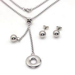Stainless steel jewelry set Necklace and earrings Wholesale
