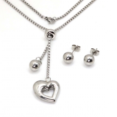 Stainless steel jewelry set Necklace and earrings Wholesale