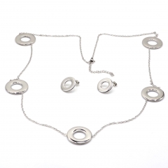Stainless steel jewelry set Necklace and earrings Wholesale