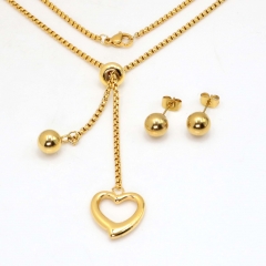 Stainless steel jewelry set Necklace and earrings Wholesale