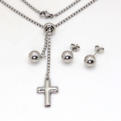 Stainless steel jewelry set Necklace and earrings Wholesale