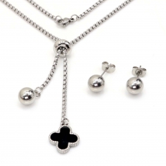 Stainless steel jewelry set Necklace and earrings Wholesale