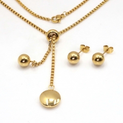 Stainless steel jewelry set Necklace and earrings Wholesale