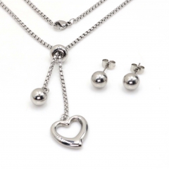 Stainless steel jewelry set Necklace and earrings Wholesale