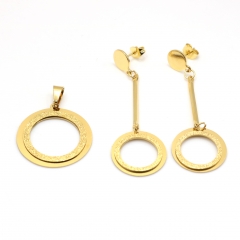 Stainless steel jewelry set Pendant and earrings Wholesale
