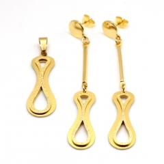 Stainless steel jewelry set Pendant and earrings Wholesale