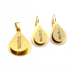 Stainless steel jewelry set pendant  and earrings Wholesale