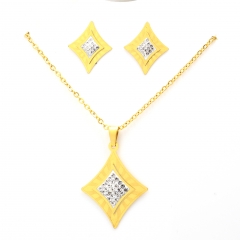 Stainless steel jewelry set Necklace and earrings Wholesale