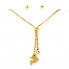 Stainless steel jewelry set Necklace and earrings Wholesale