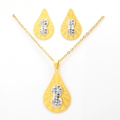 Stainless steel jewelry set Necklace and earrings Wholesale