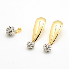 Stainless steel jewelry set pendant and earrings Wholesale