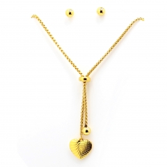 Stainless steel jewelry set Necklace and earrings Wholesale