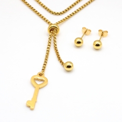 Stainless steel jewelry set Necklace and earrings Wholesale