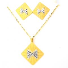 Stainless steel jewelry set Necklace and earrings Wholesale