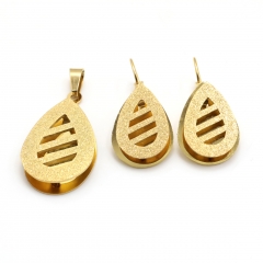 Stainless steel jewelry set pendant  and earrings Wholesale