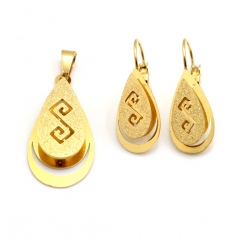 Stainless steel jewelry set pendant  and earrings Wholesale