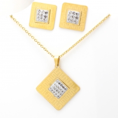 Stainless steel jewelry set Necklace and earrings Wholesale