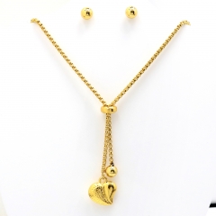 Stainless steel jewelry set Necklace and earrings Wholesale