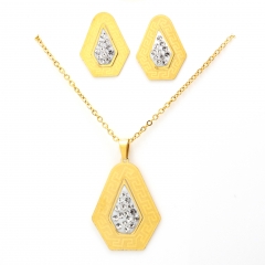 Stainless steel jewelry set Necklace and earrings Wholesale