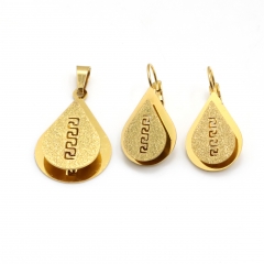 Stainless steel jewelry set pendant  and earrings Wholesale