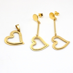 Stainless steel jewelry set Pendant and earrings Wholesale