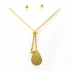 Stainless steel jewelry set Necklace and earrings Wholesale