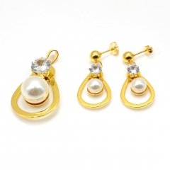 Stainless steel jewelry set pendant and earrings Wholesale