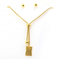 Stainless steel jewelry set Necklace and earrings Wholesale