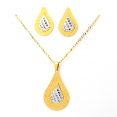 Stainless steel jewelry set Necklace and earrings Wholesale