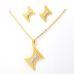 Stainless steel jewelry set Necklace and earrings Wholesale