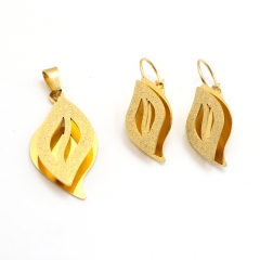 Stainless steel jewelry set pendant  and earrings Wholesale