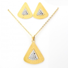 Stainless steel jewelry set Necklace and earrings Wholesale