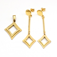 Stainless steel jewelry set Pendant and earrings Wholesale