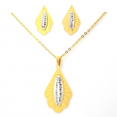 Stainless steel jewelry set Necklace and earrings Wholesale