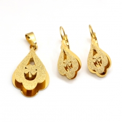 Stainless steel jewelry set pendant  and earrings Wholesale