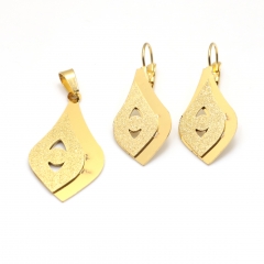 Stainless steel jewelry set pendant and earrings Wholesale
