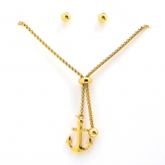 Stainless steel jewelry set Necklace and earrings Wholesale