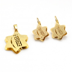 Stainless steel jewelry set pendant  and earrings Wholesale