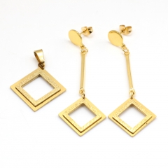 Stainless steel jewelry set Pendant and earrings Wholesale