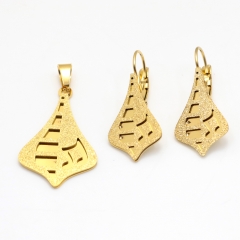 Stainless steel jewelry set pendant and earrings Wholesale