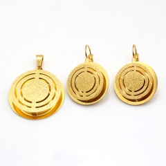 Stainless steel jewelry set pendant  and earrings Wholesale