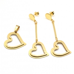 Stainless steel jewelry set Pendant and earrings Wholesale