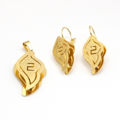 Stainless steel jewelry set pendant  and earrings Wholesale
